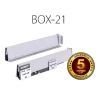 GametBOX niski szary/biały 21, wysokość 100 mm, głębokość 450 mm